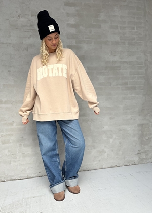 Heavy crewneck sweat Cement ROTATE SUNDAY